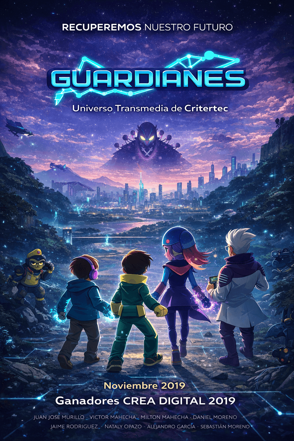 Guardianes — universo transmedia Critertec